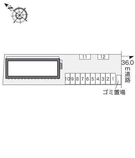 フローラルコート(20285)の駐車配置図