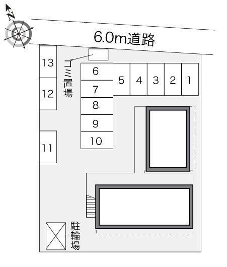 フローラ(24607)の駐車配置図