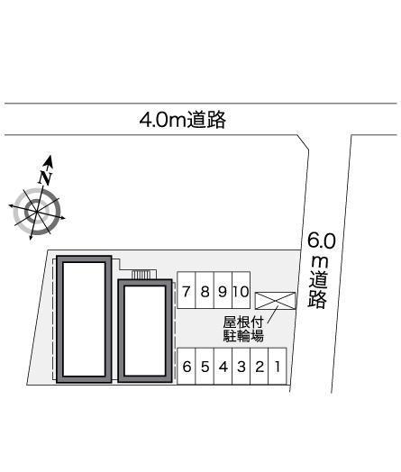 クレール(25554)の駐車配置図