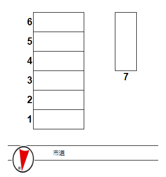フィックスパーキングKの駐車配置図
