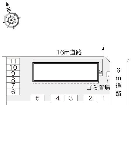 ビオレハイツⅡ(15164)の駐車配置図