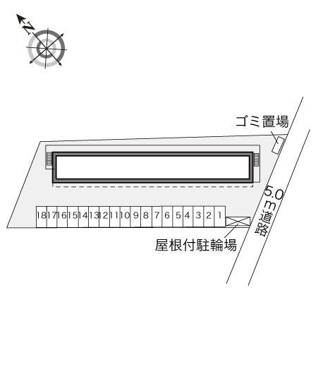 フラワー(28350)の駐車配置図