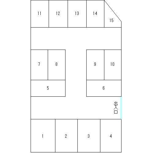 緑園２－７駐車場の駐車配置図