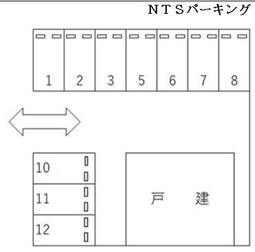 ＮＴＳパーキングの駐車配置図
