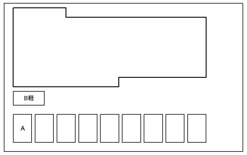 MaisonKパーキングの駐車配置図