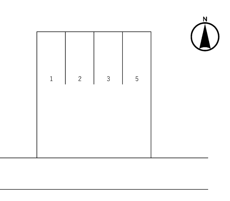 奥村中大小第2駐車場の駐車配置図