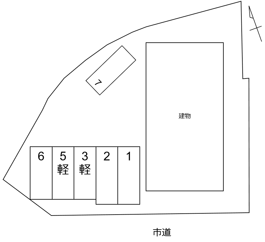 ハイツ小麦の駐車配置図
