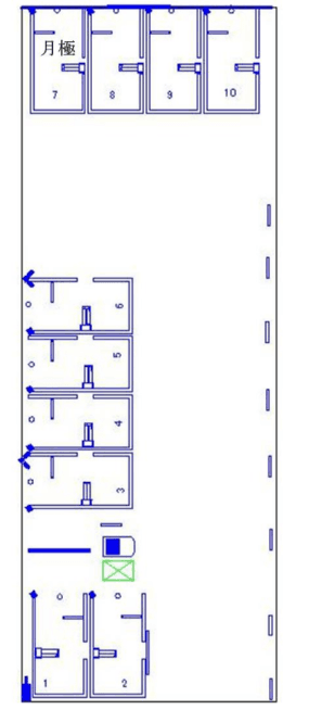 徳井町第１の駐車配置図