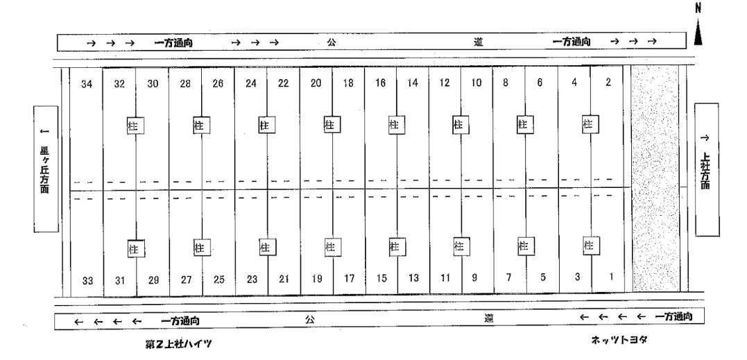 ４２７の駐車配置図