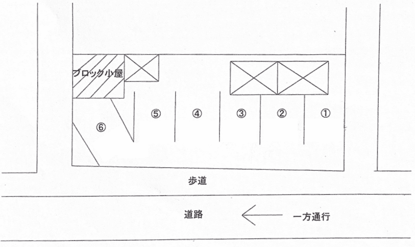 糸満パーキングの駐車配置図