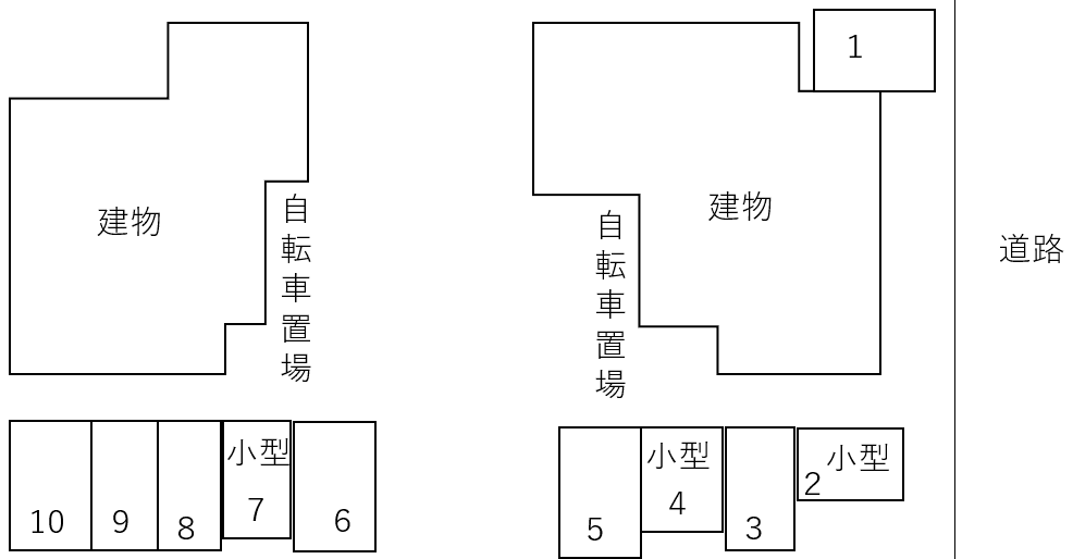 クラウディア厚別　駐車場の駐車配置図