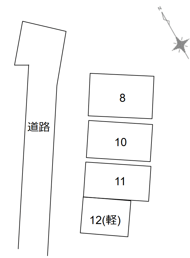 加古川町粟津駐車場の駐車配置図