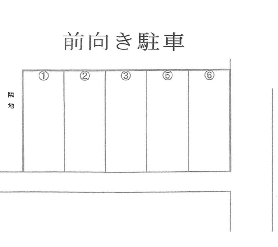 竹村駅南月極駐車場の駐車配置図