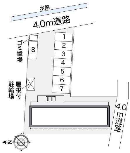 ハーベスト迫戸(26083)の駐車配置図