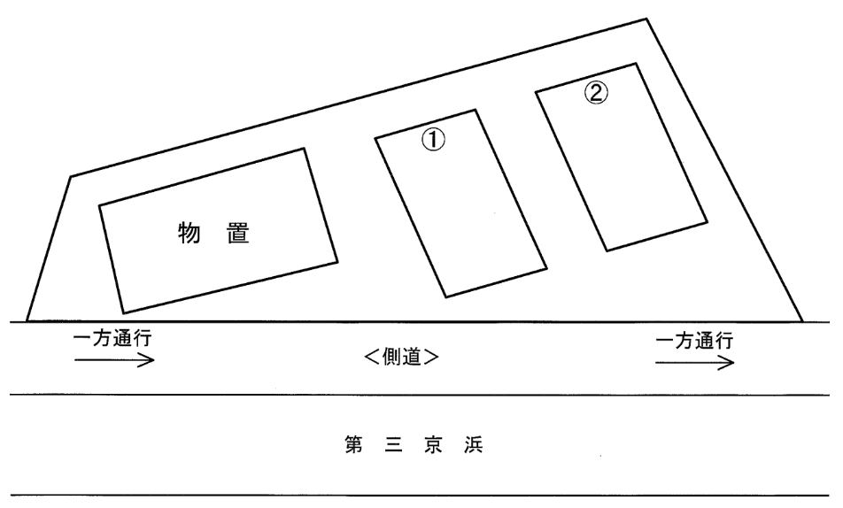 武笠駐車場Ⅰの駐車配置図