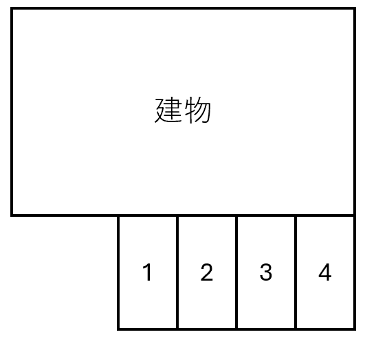 ハイツ西野の駐車配置図