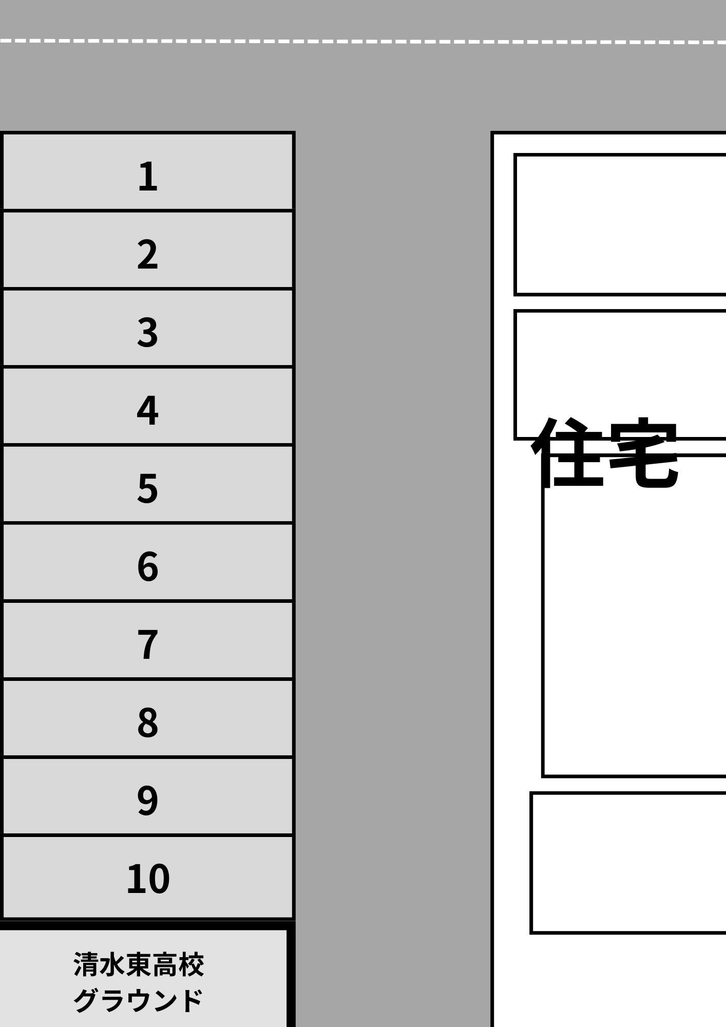 秋吉町駐車場の駐車配置図