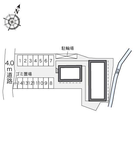 ポムール(24308)の駐車配置図