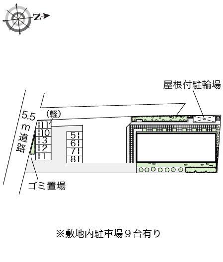 グランデ北公園前(47471)の駐車配置図