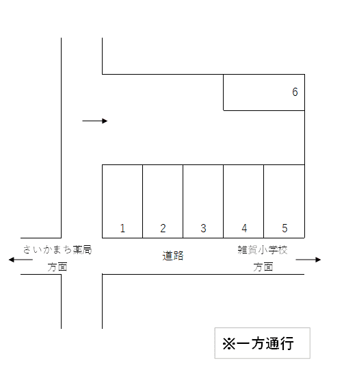 遠藤駐車場の駐車配置図