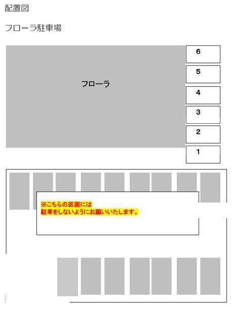 フローラの駐車配置図