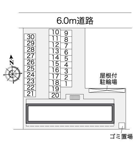 グリーンアルタ(38105)の駐車配置図