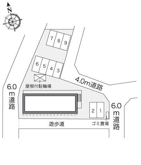 シャロームⅠ(33510)の駐車配置図
