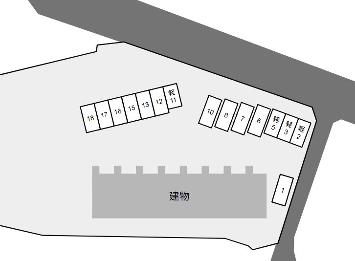 Ｄｏｕｘ　ｍａｉｓｏｎ　数須の駐車配置図