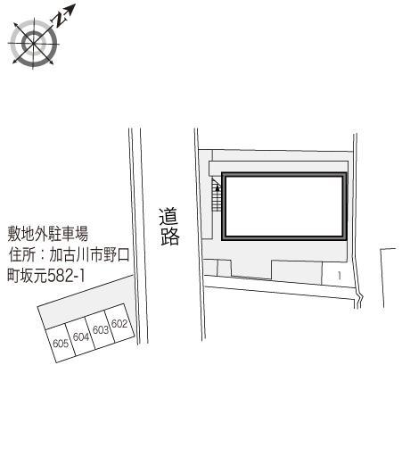 ＦＵＪＩＷＡＲＡ(13307)の駐車配置図