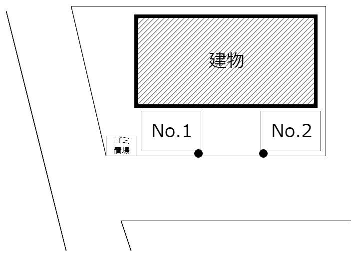 Brougham駐車場の駐車配置図