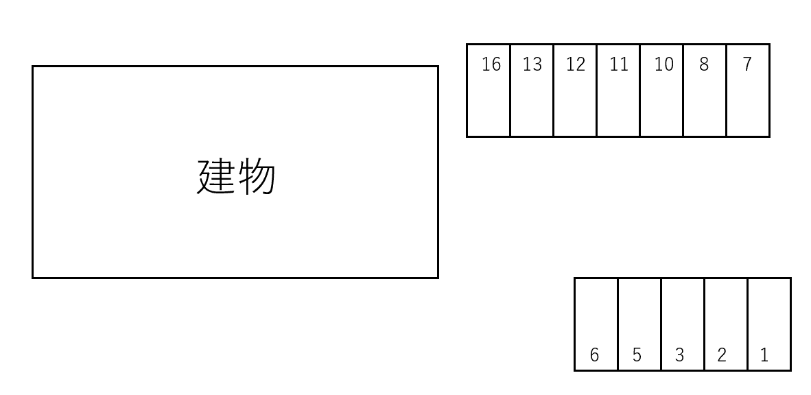 Ｒａｙ別駐車場の駐車配置図