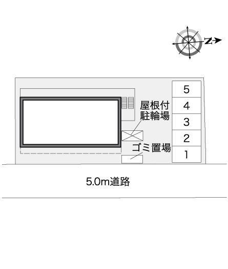 カサブランカ柏(36495)の駐車配置図