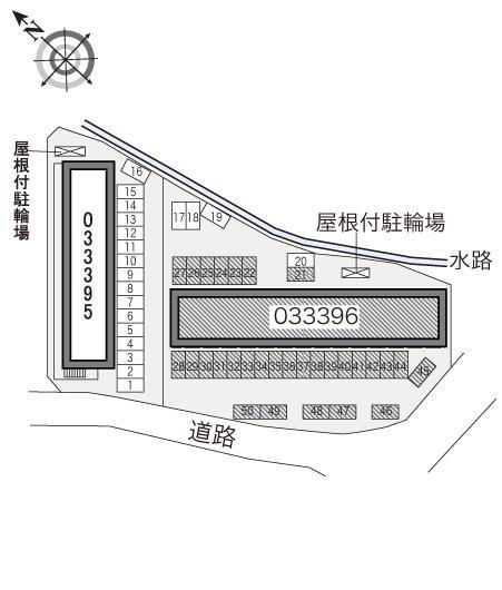 長橋台Ⅱ(33396)の駐車配置図