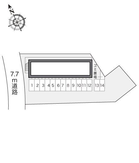 アビタシオン(17766)の駐車配置図