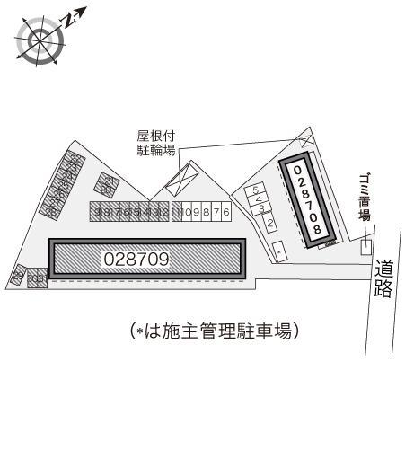 新富山Ｂ(28709)の駐車配置図