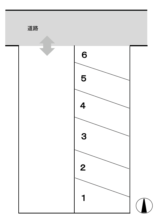 芳崎駐車場の駐車配置図
