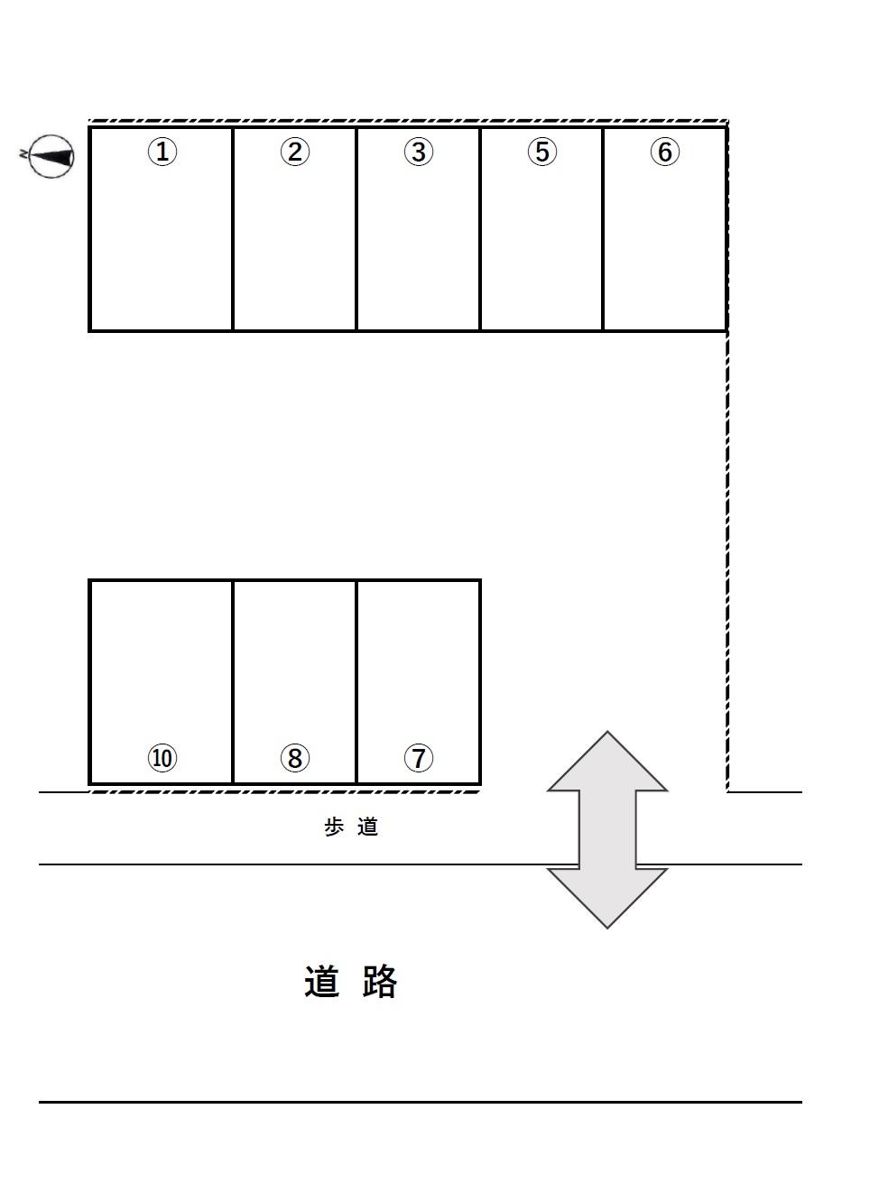 みきパーキングの駐車配置図