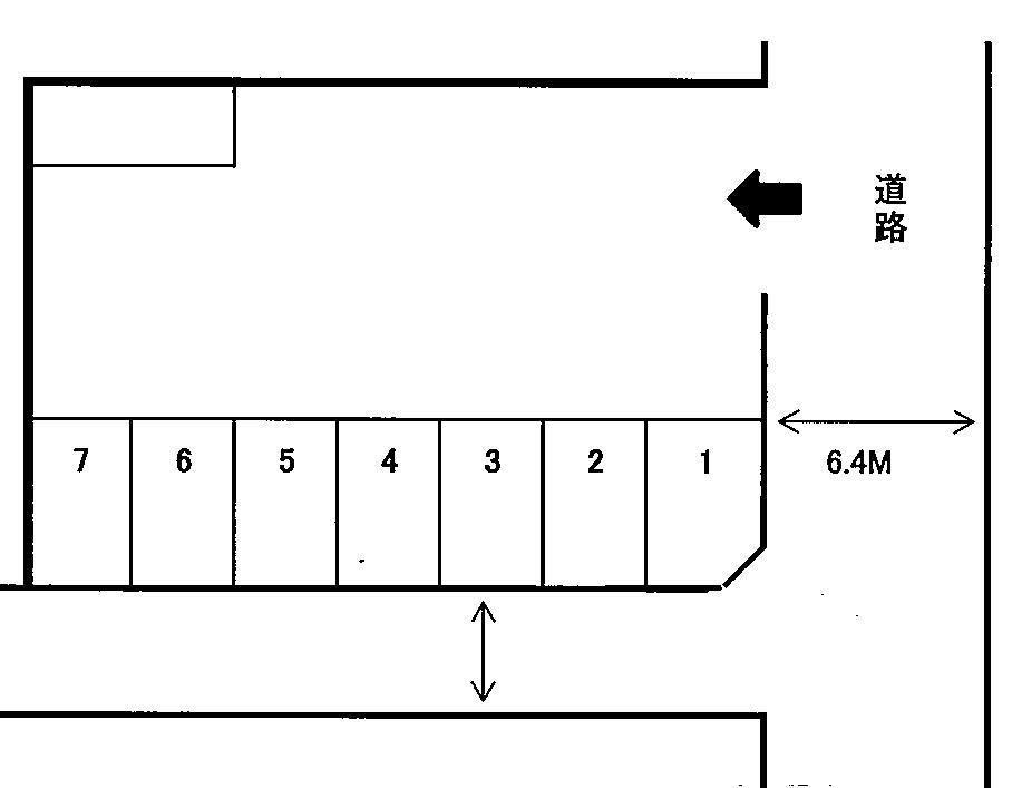 林写真館駐車場の駐車配置図