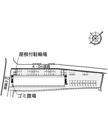 メゾンイーストタウン(42466)の駐車配置図