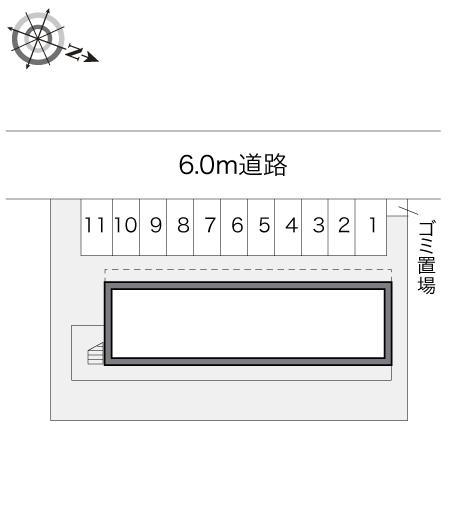 城間(19079)の駐車配置図