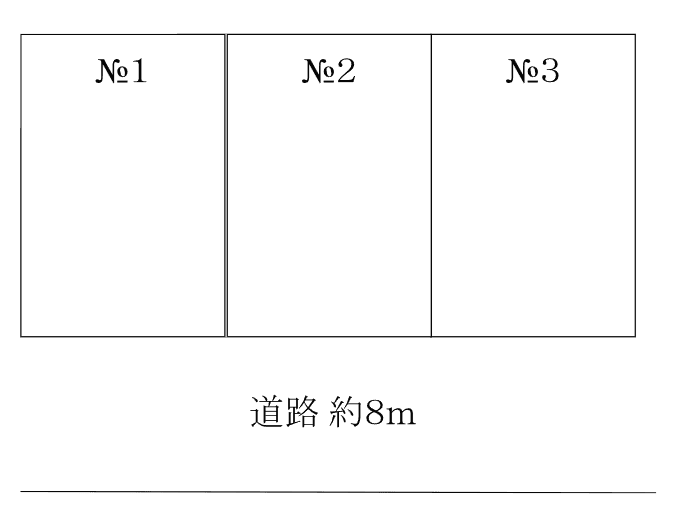 月極駐車場Aの駐車配置図