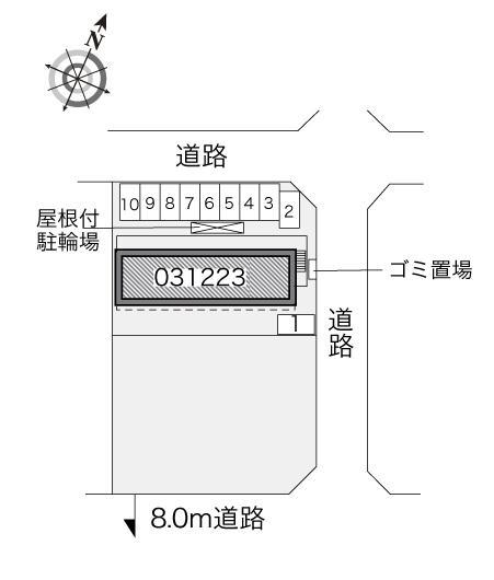 市原Ａ(31223)の駐車配置図