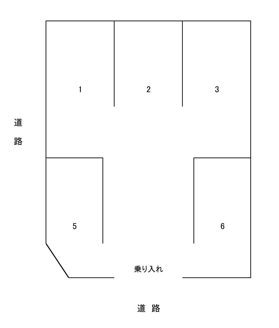 すみれ野第二月極駐車場の駐車配置図