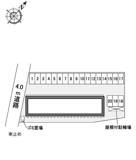 ツートパーズ(41245)の駐車配置図