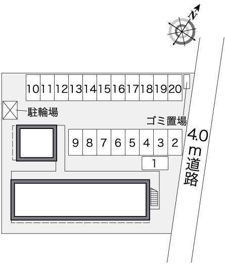 サーシャ(25428)の駐車配置図