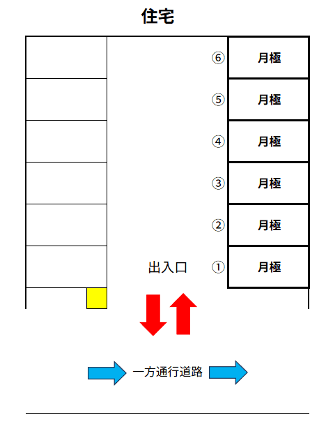 板橋高島平第２の駐車配置図