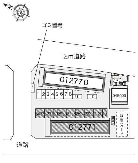 トウィンクル妙典Ｂ(12771)の駐車配置図