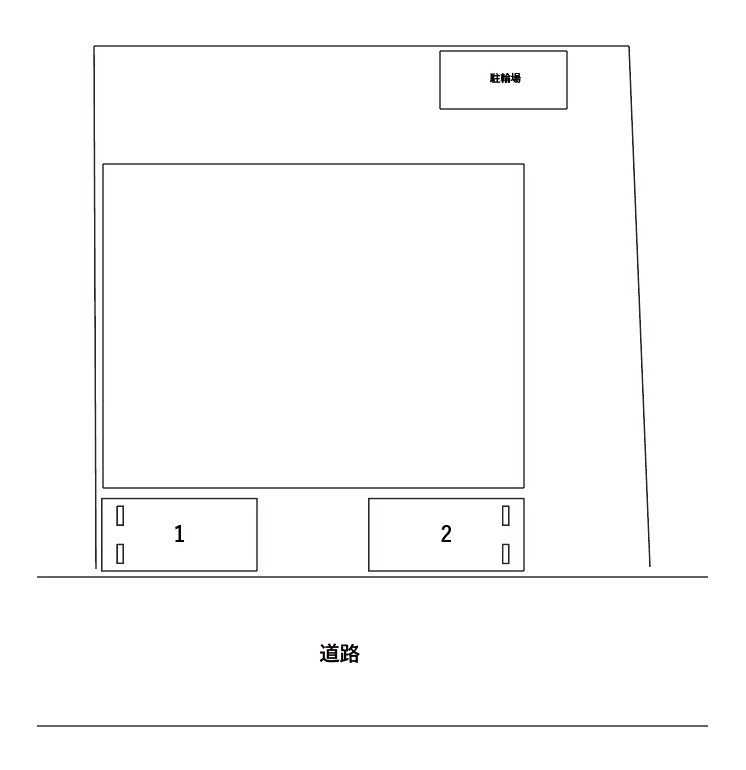 アムール 松谷Ⅱ 駐車場の駐車配置図