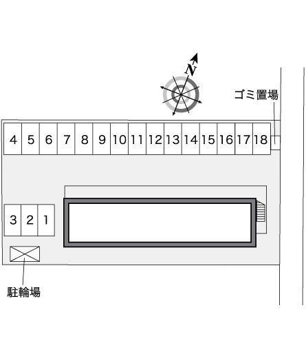 エスペランサ(25000)の駐車配置図