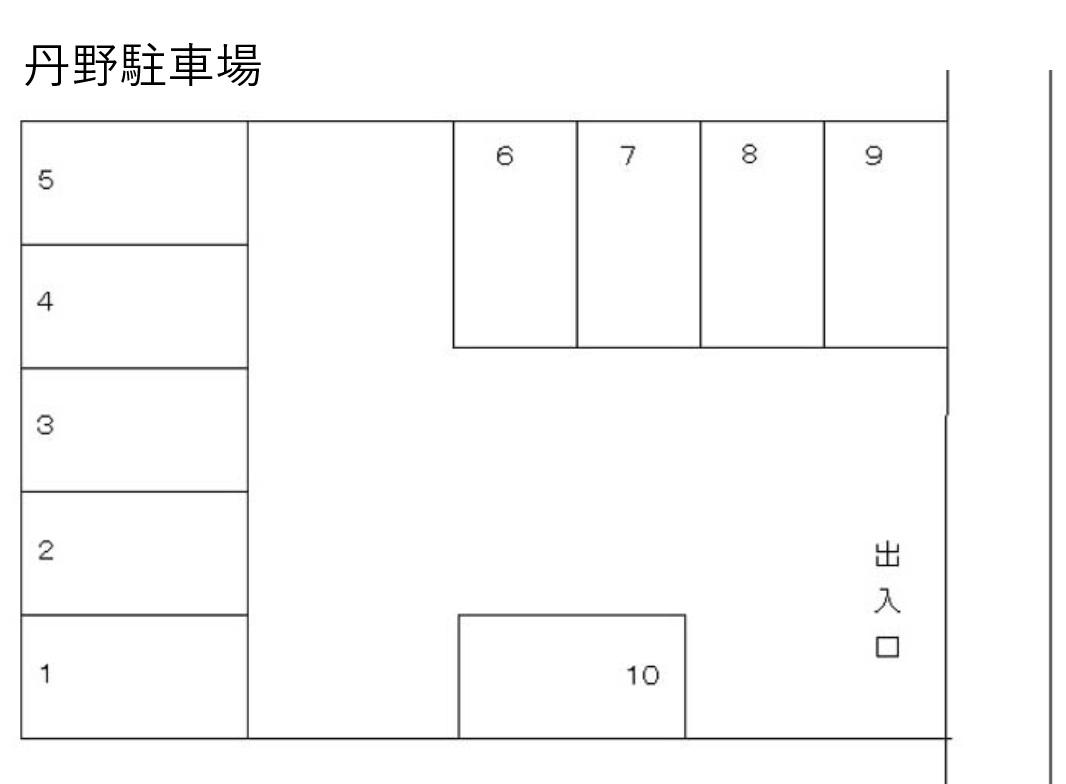 丹野駐車場の駐車配置図